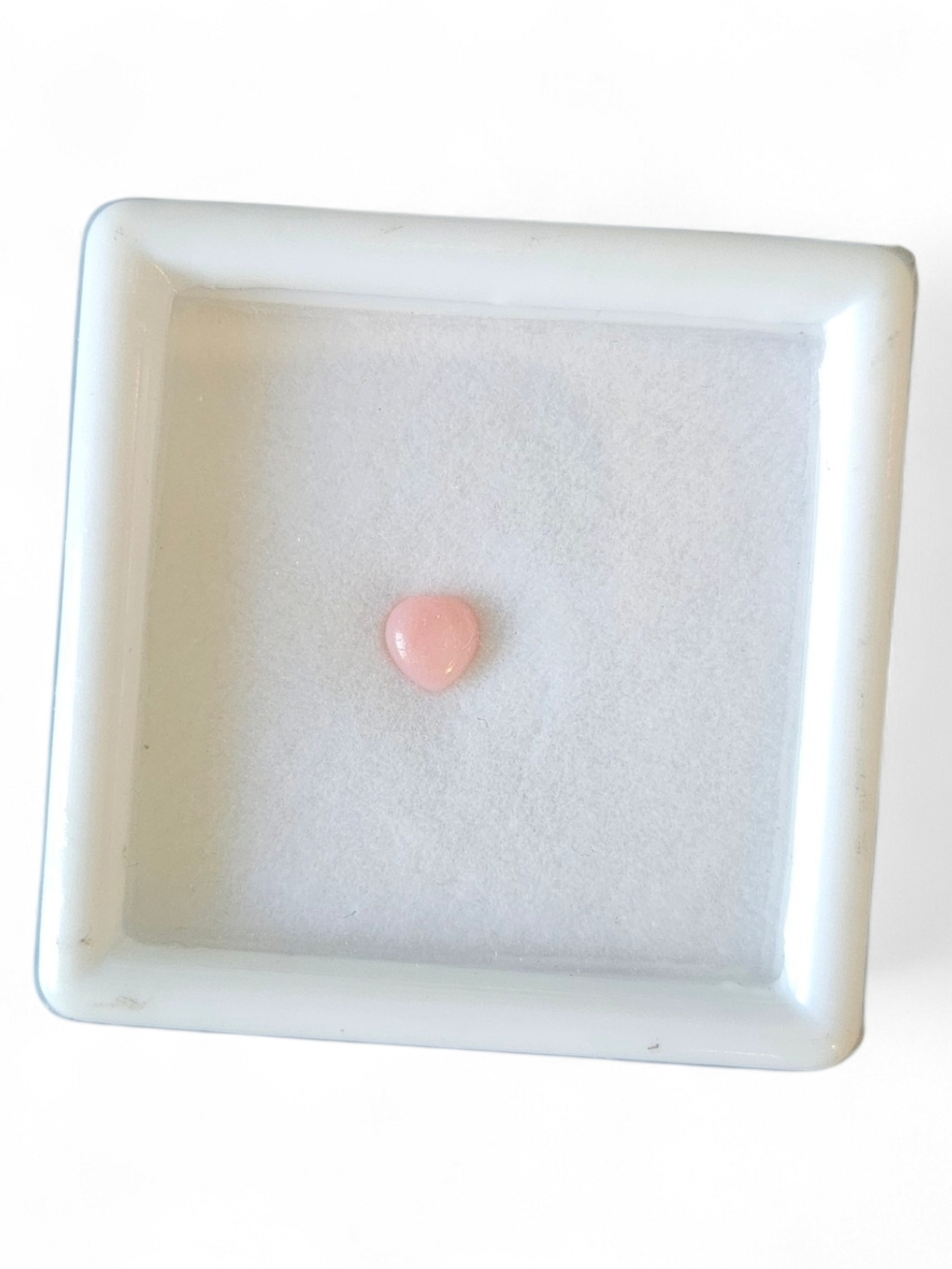 Pink Opal Heart Cabochon Gemstone for Jewelry